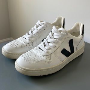 Veja White and Black Sneakers